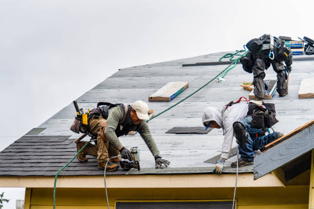 Professional Gutter Installation technician working in Punxsutawney, PA